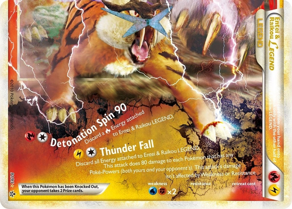 Image for Entei & Raikou Legend (bottom) (Unleashed) (91/95) - Pokemon