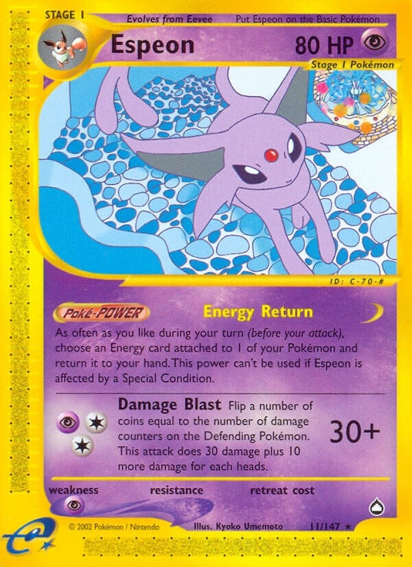 Image for Espeon (Aquapolis) (011/147) - Pokemon