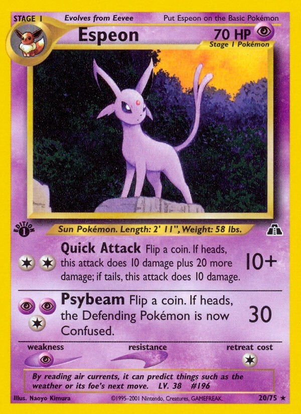 Image for Espeon (20) (Neo Discovery) (20/75) - Pokemon