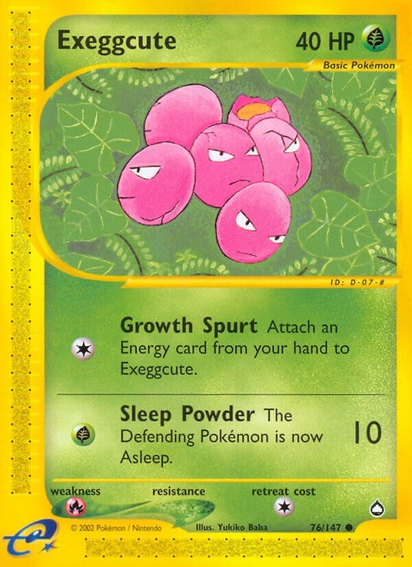Image for Exeggcute (76) (Aquapolis) (076/147) - Pokemon