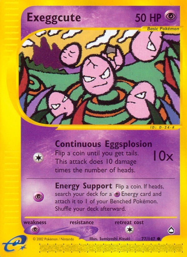 Image for Exeggcute (77) (Aquapolis) (077/147) - Pokemon