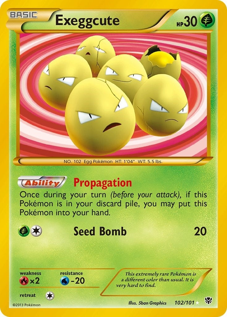 Image for Exeggcute (102 Secret Rare) (Plasma Blast) (102/101) - Pokemon
