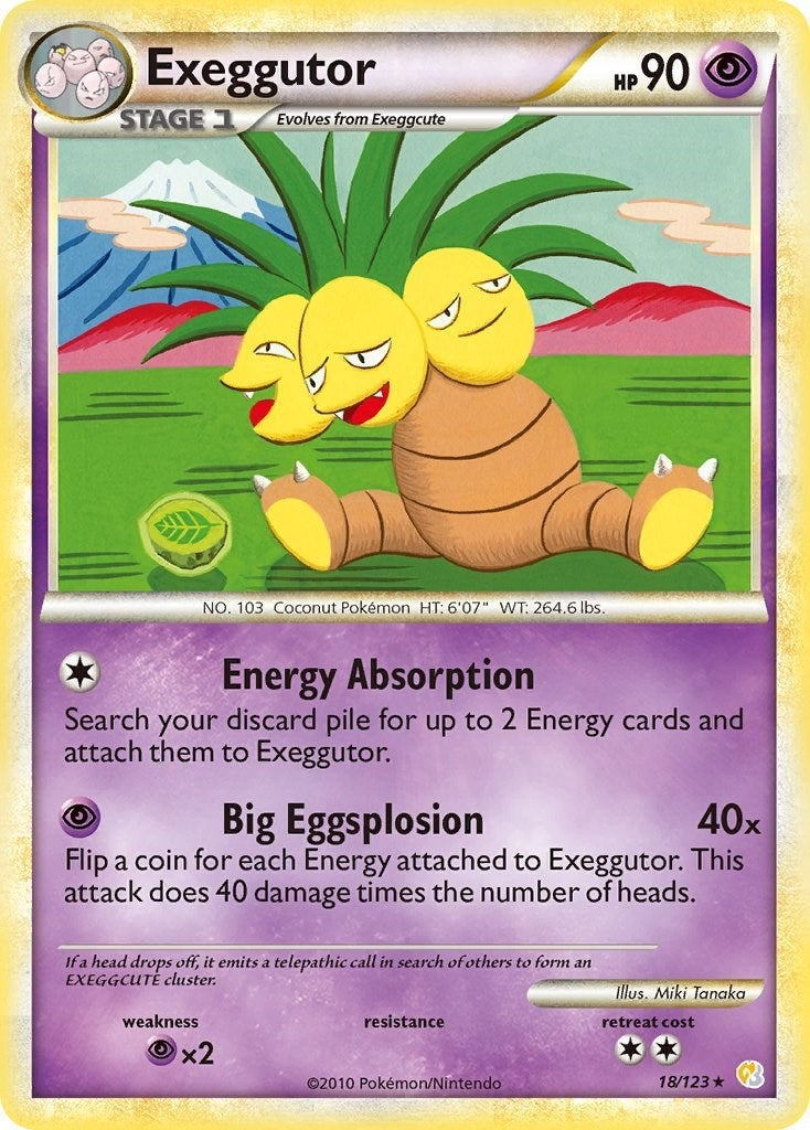 Image for Exeggutor (HeartGold SoulSilver) (18/123) - Pokemon