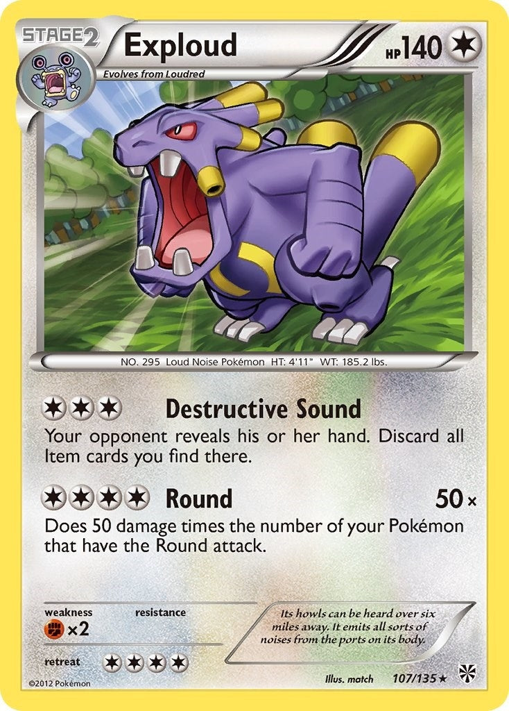 Image for Exploud (Plasma Storm) (107/135) - Pokemon