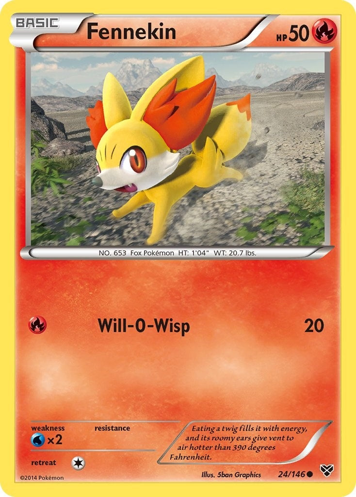 Image for Fennekin (XY Base Set) (24/146) - Pokemon