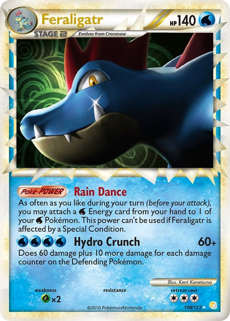 Image for Feraligatr (Prime) (HeartGold SoulSilver) (108/123) - Pokemon