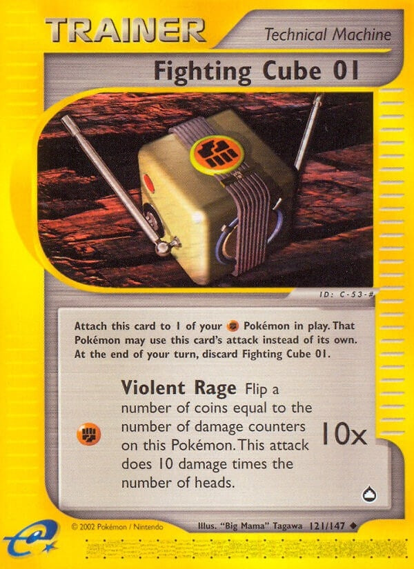Image for Fighting Cube 01 (Aquapolis) (121/147) - Pokemon