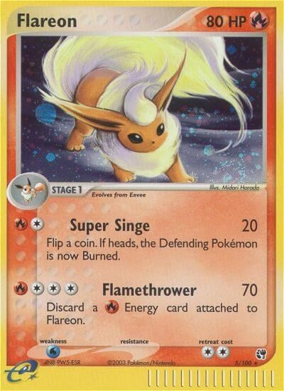 Image for Flareon (Sandstorm) (5/100) - Pokemon