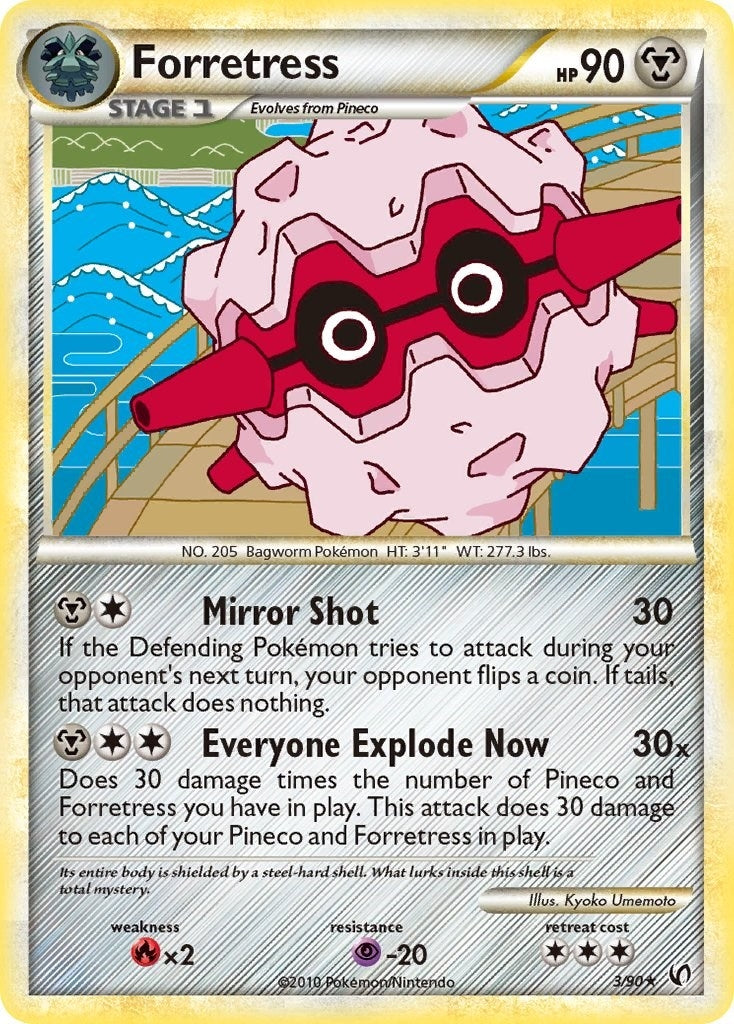 Image for Forretress (3) (Undaunted) (3/90) - Pokemon