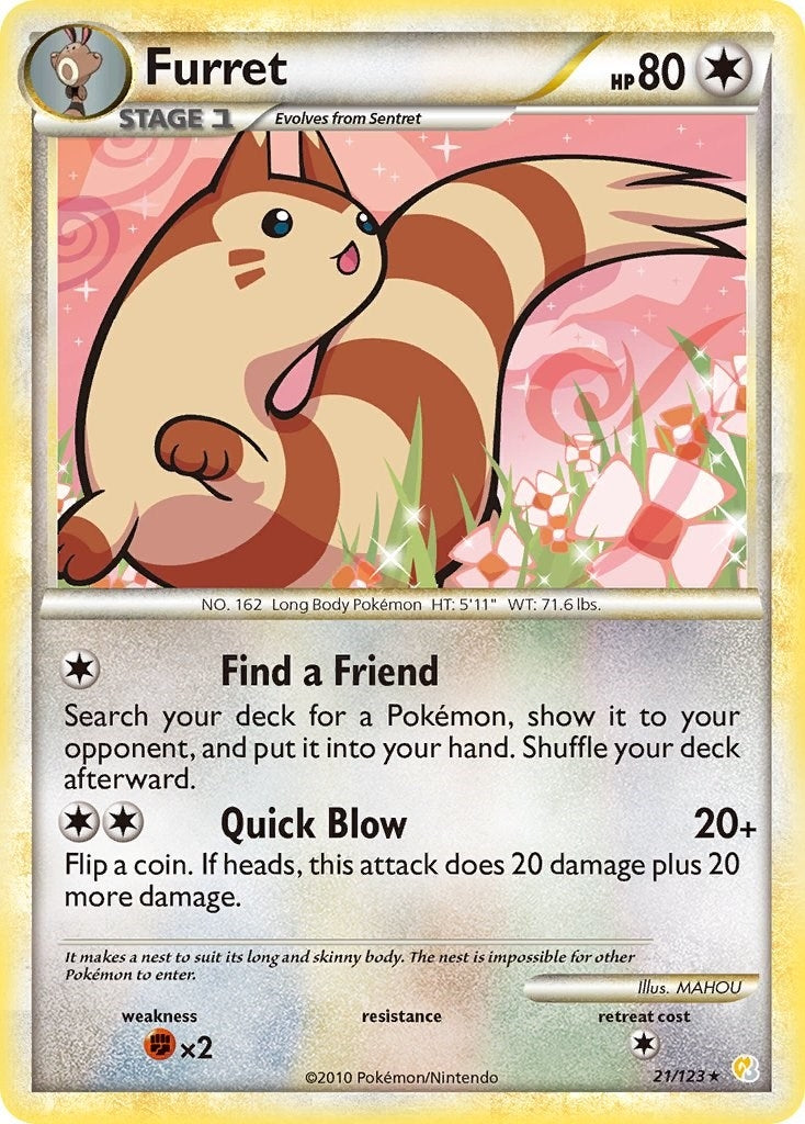 Image for Furret (HeartGold SoulSilver) (21/123) - Pokemon