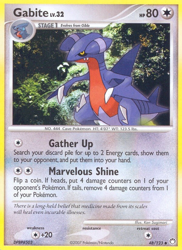 Image for Gabite (Mysterious Treasures) (48/123) - Pokemon
