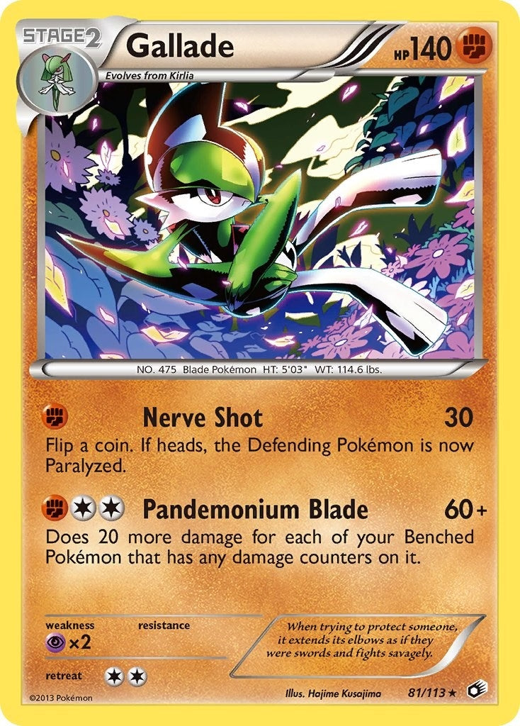 Image for Gallade (Legendary Treasures) (81/113) - Pokemon