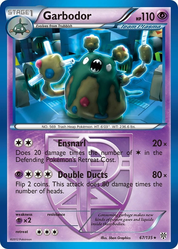 Image for Garbodor (Team Plasma) (67) (Plasma Storm) (67/135) - Pokemon