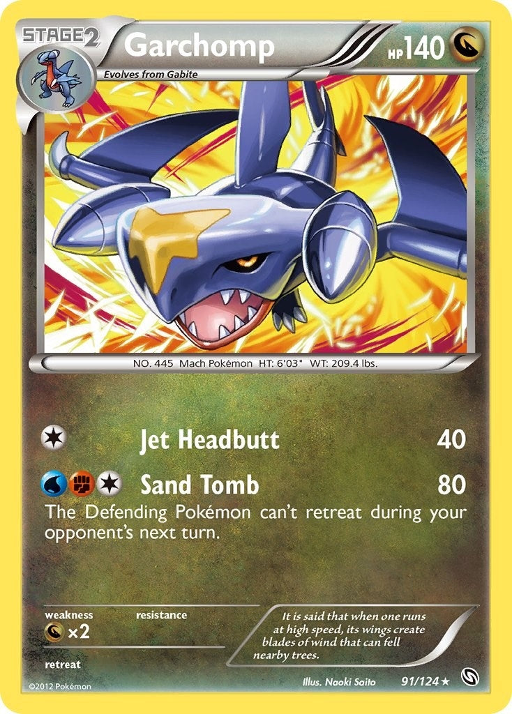 Image for Garchomp (91) (Dragons Exalted) (91/124) - Pokemon