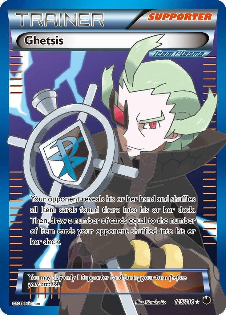 Image for Ghetsis (Team Plasma) (Full Art) (Plasma Freeze) (115/116) - Pokemon