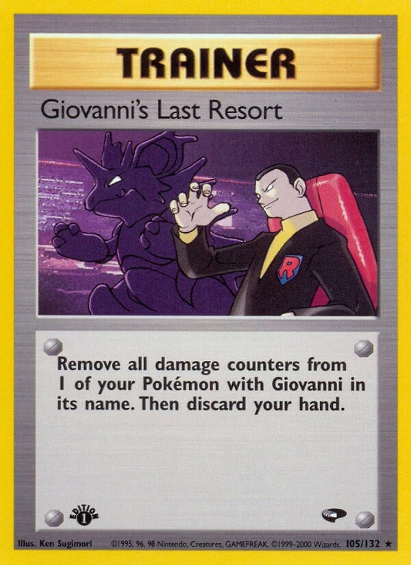 Image for Giovanni's Last Resort (Gym Challenge) (105/132) - Pokemon