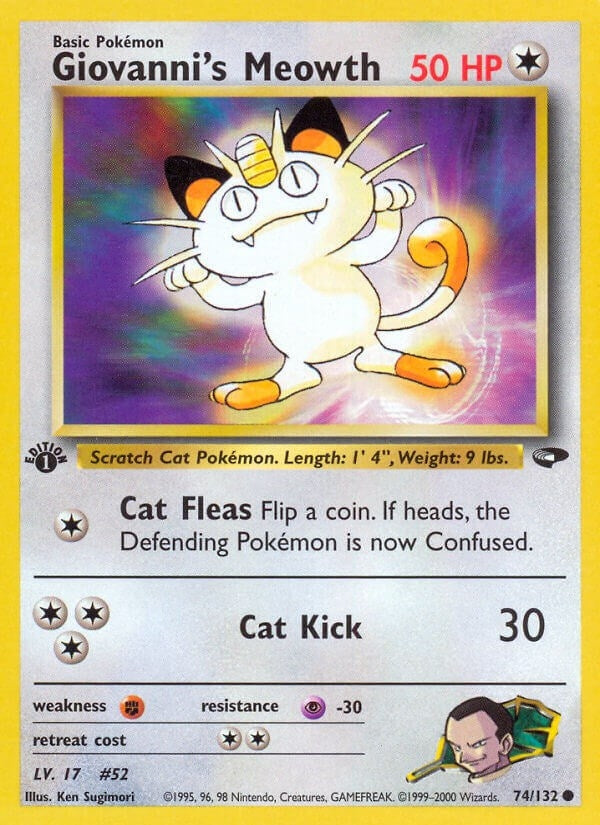 Image for Giovanni's Meowth (74) (Gym Challenge) (074/132) - Pokemon