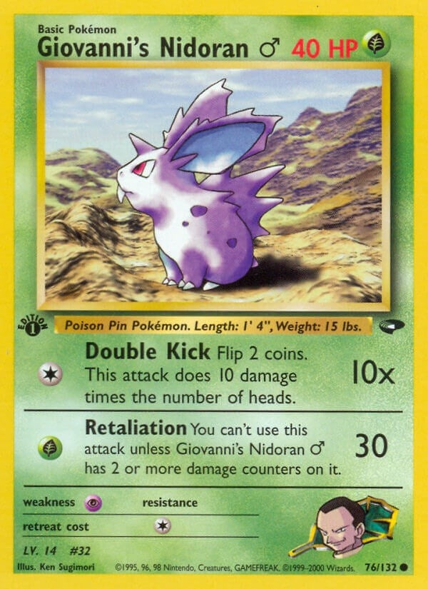 Image for Giovanni's Nidoran M (Gym Challenge) (076/132) - Pokemon