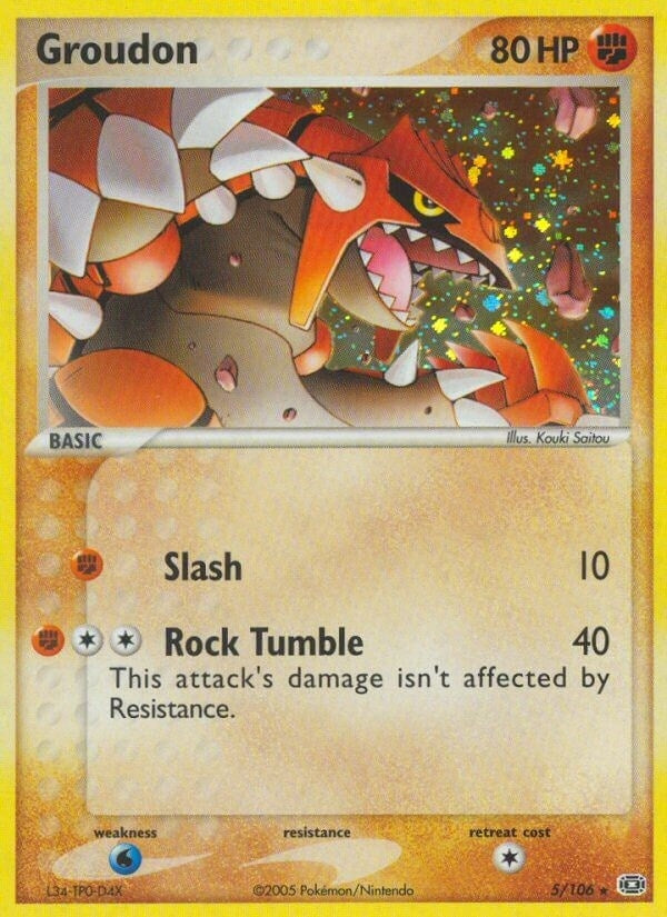 Image for Groudon (Emerald) (5/106) - Pokemon
