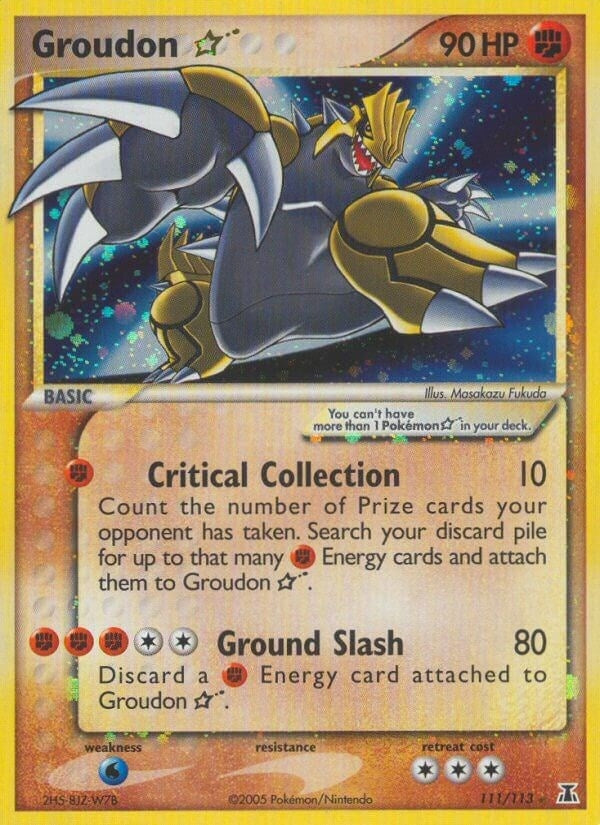 Image for Groudon Star (Delta Species) (111/113) - Pokemon