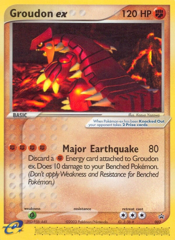 Image for Groudon ex - 002 (Nintendo Power Magazine) (Nintendo Promos) (002) - Pokemon