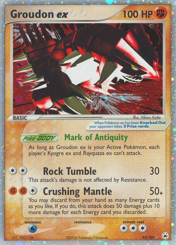 Image for Groudon ex (Hidden Legends) (93/101) - Pokemon