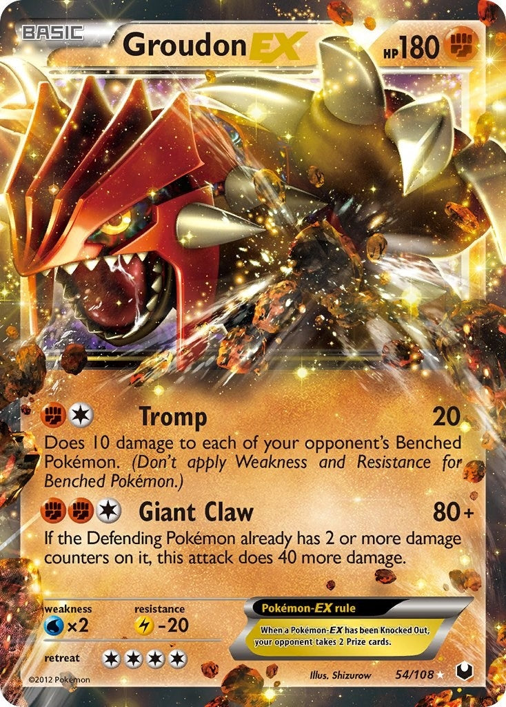Image for Groudon EX (Dark Explorers) (54/108) - Pokemon