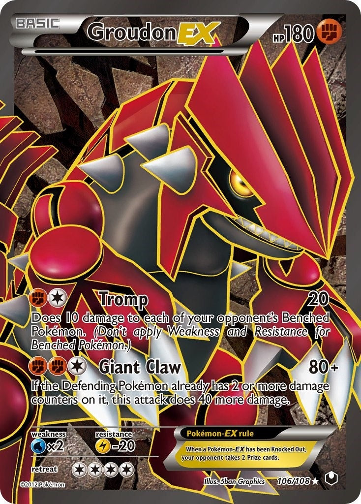 Image for Groudon EX (106 Full Art) (Dark Explorers) (106/108) - Pokemon