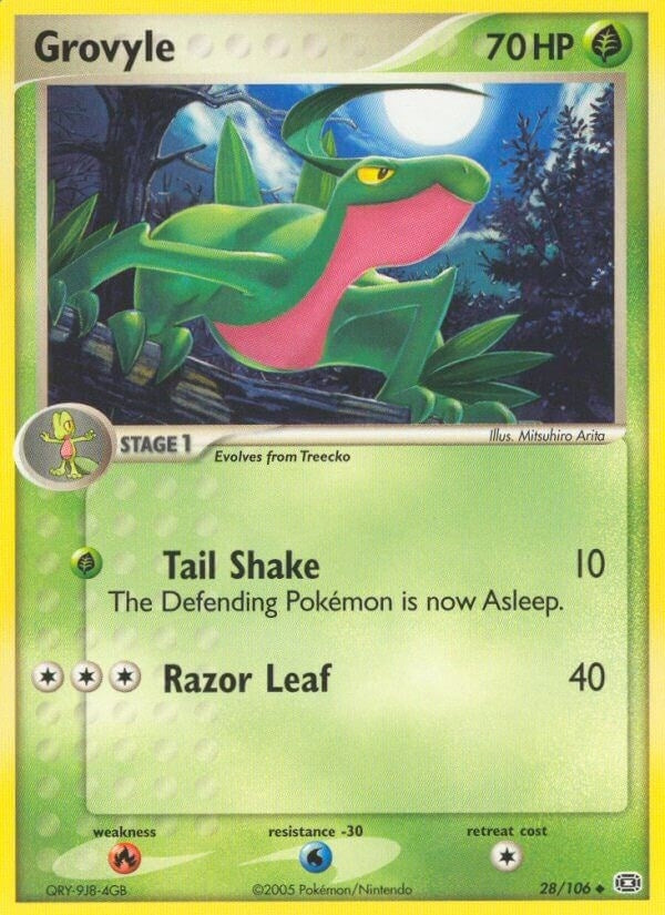 Image for Grovyle (Emerald) (28/106) - Pokemon