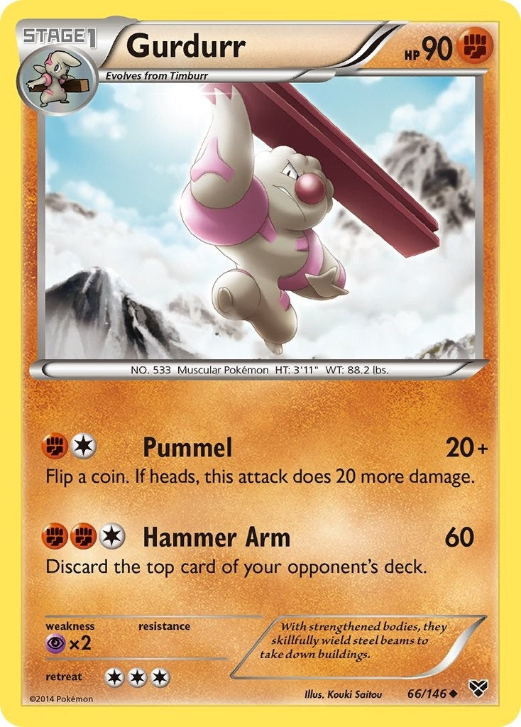 Image for Gurdurr (XY Base Set) (66/146) - Pokemon