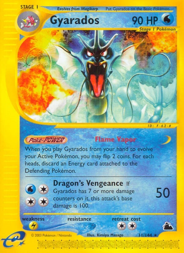 Image for Gyarados (11) (Skyridge) (011/144) - Pokemon