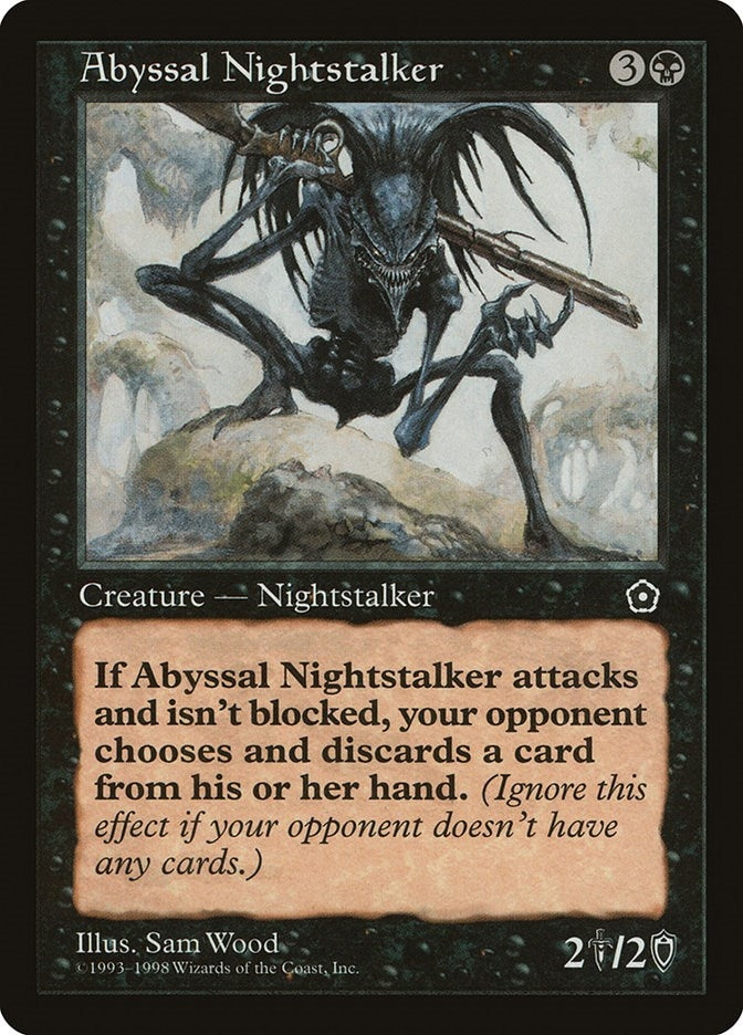 Image for Abyssal Nightstalker (Portal Second Age) - Magic: The Gathering