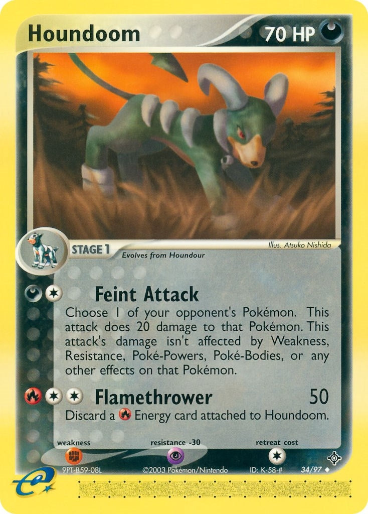 Image for Houndoom (Dragon) (34/97) - Pokemon