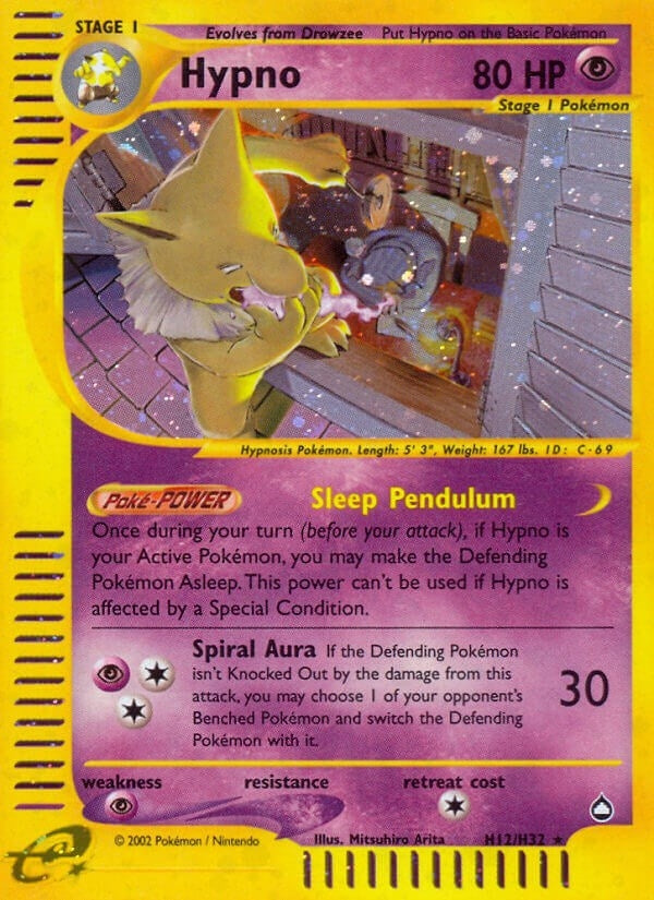 Image for Hypno (H12) (Aquapolis) (H12/H32) - Pokemon