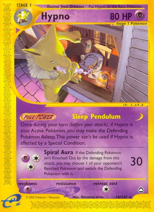 Image for Hypno (Aquapolis) (016/147) - Pokemon