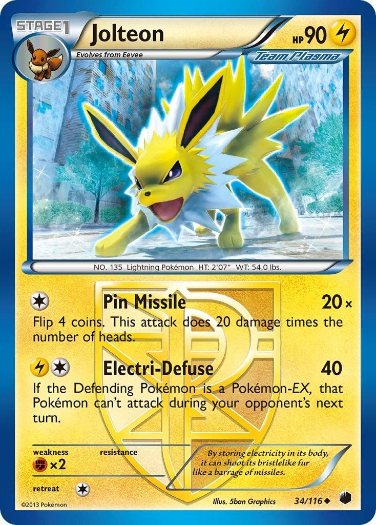 Image for Jolteon (Team Plasma) (Plasma Freeze) (34/116) - Pokemon