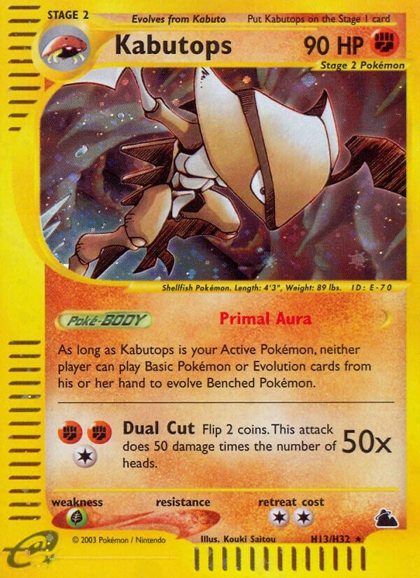 Image for Kabutops (H13) (Skyridge) (H13/H32) - Pokemon