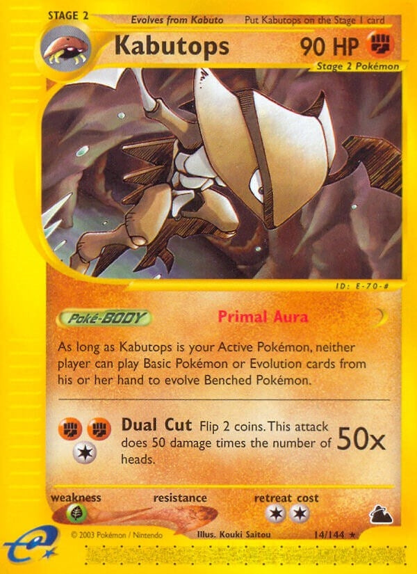 Image for Kabutops (14) (Skyridge) (014/144) - Pokemon