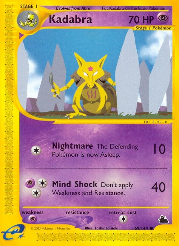 Image for Kadabra (Skyridge) (069/144) - Pokemon