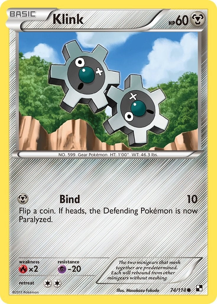 Image for Klink (Black and White) (74/114) - Pokemon
