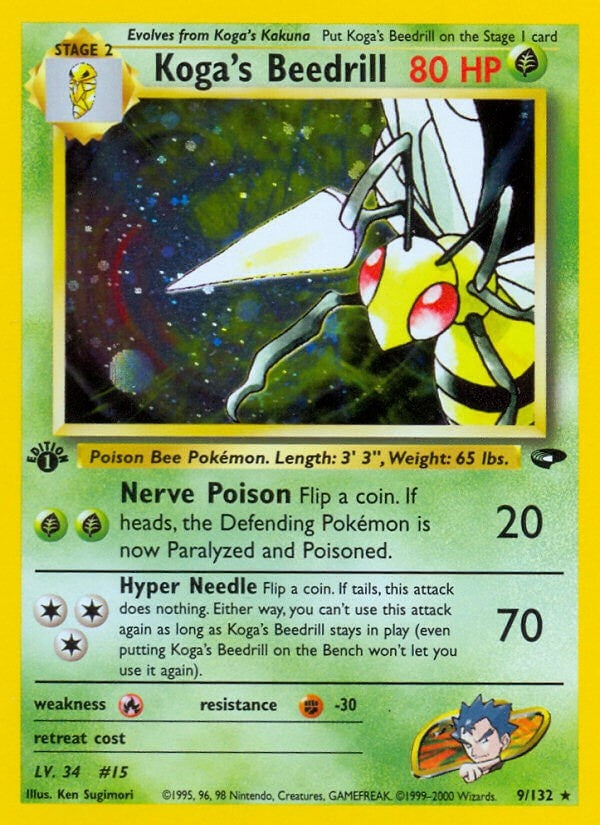Image for Koga's Beedrill (Gym Challenge) (009/132) - Pokemon