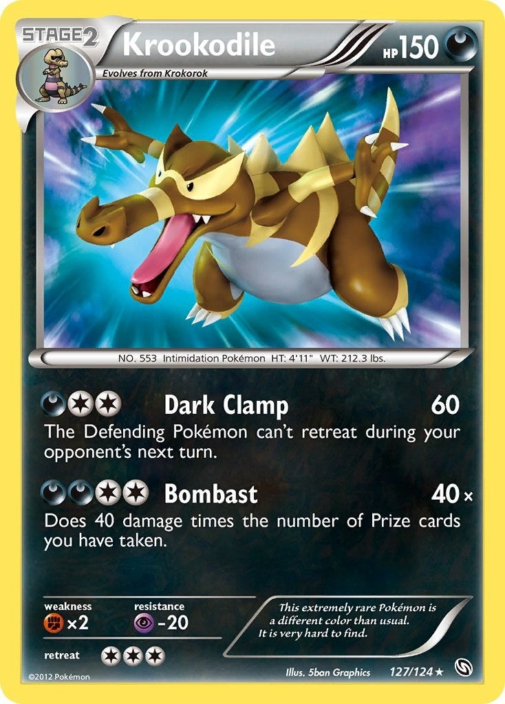 Image for Krookodile (Dragons Exalted) (127/124) - Pokemon