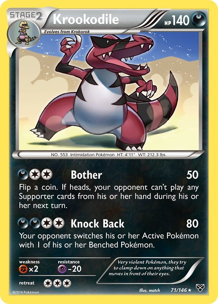 Image for Krookodile (XY Base Set) (71/146) - Pokemon