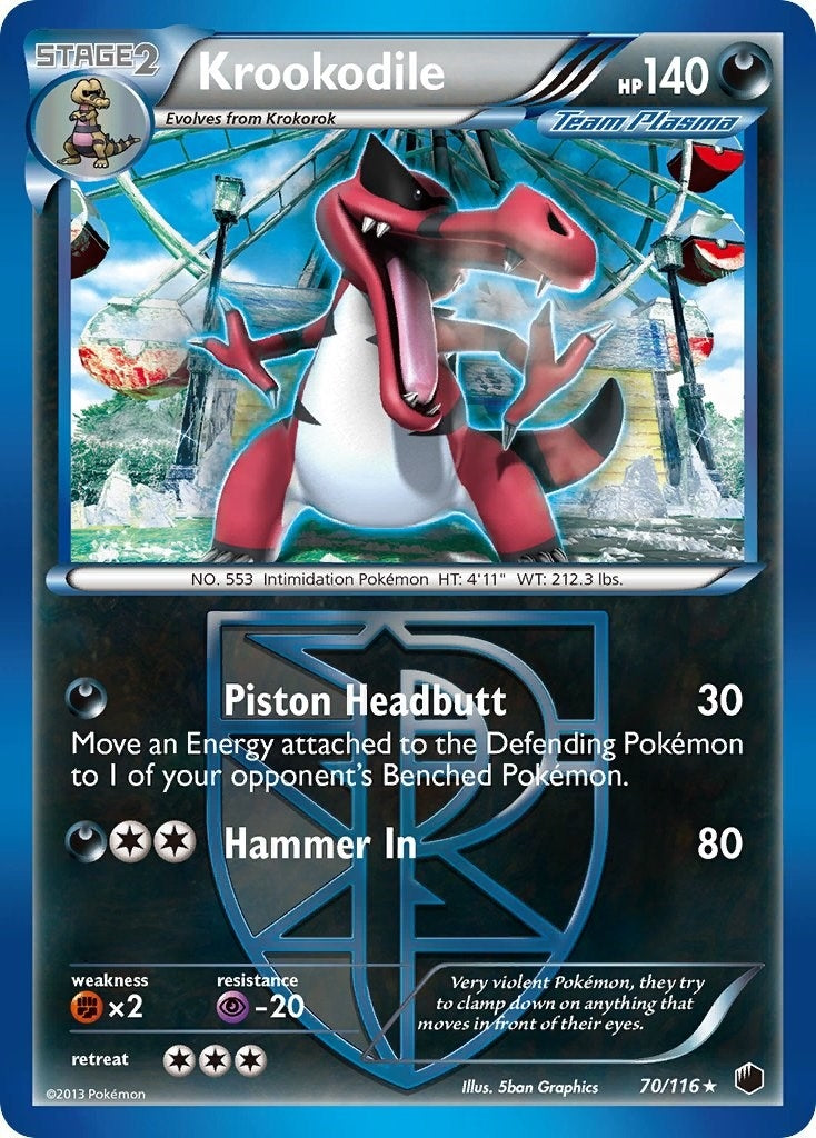 Image for Krookodile (Team Plasma) (Plasma Freeze) (70/116) - Pokemon