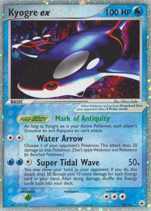 Image for Kyogre ex (Hidden Legends) (94/101) - Pokemon