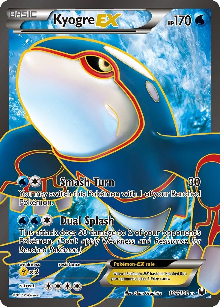 Image for Kyogre EX (104 Full Art) (Dark Explorers) (104/108) - Pokemon