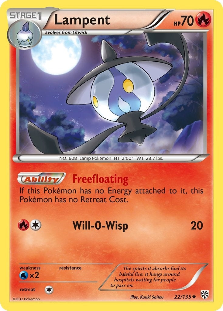 Image for Lampent (Plasma Storm) (22/135) - Pokemon