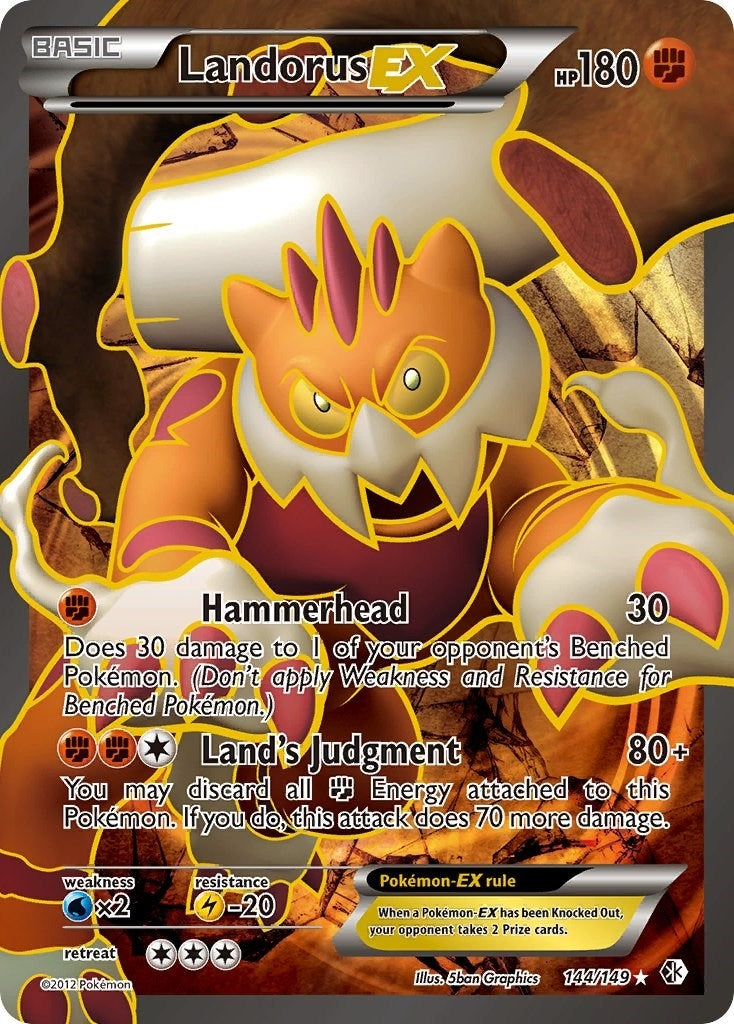 Image for Landorus EX (144 Full Art) (Boundaries Crossed) (144/149) - Pokemon