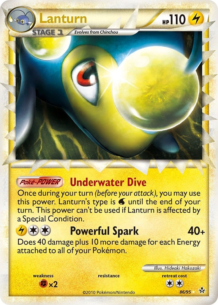 Image for Lanturn (Prime) (Unleashed) (86/95) - Pokemon