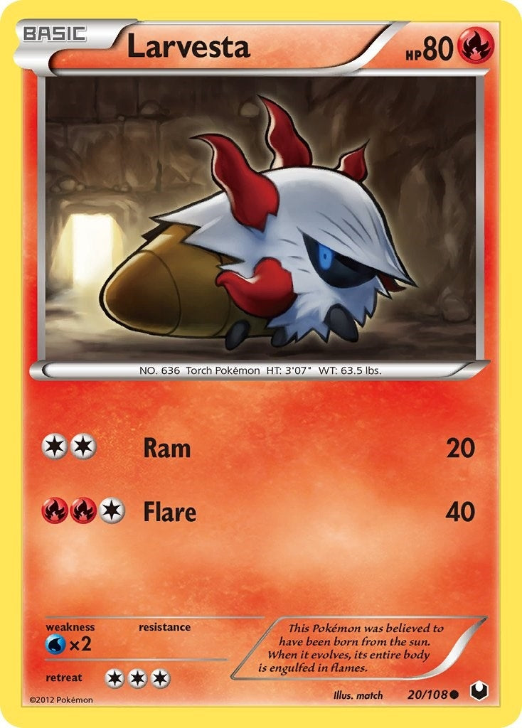 Image for Larvesta (20) (Dark Explorers) (20/108) - Pokemon